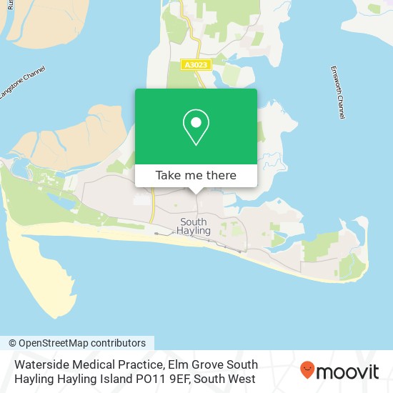 Waterside Medical Practice, Elm Grove South Hayling Hayling Island PO11 9EF map