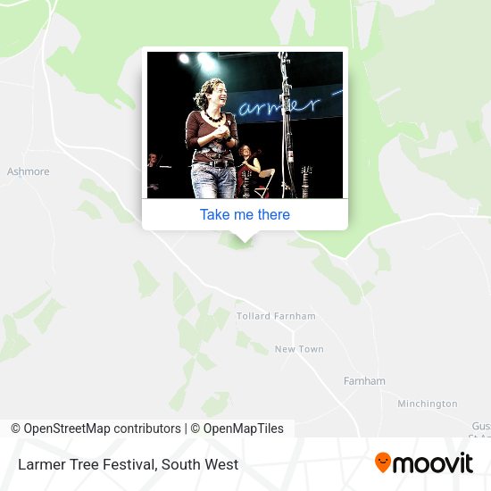 Larmer Tree Festival map