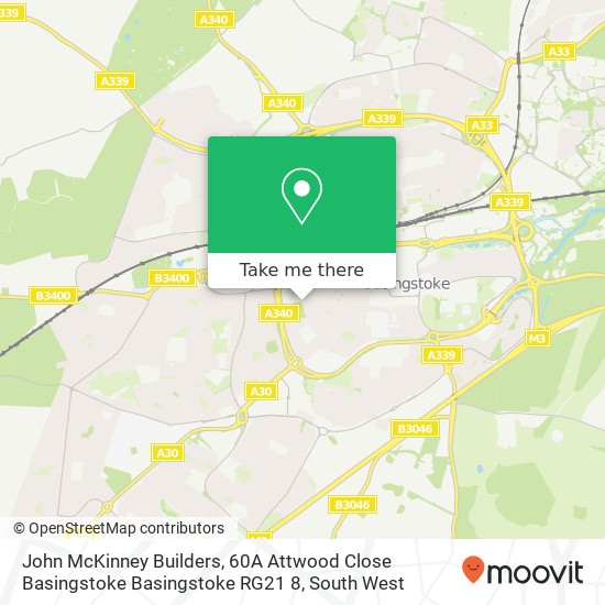 John McKinney Builders, 60A Attwood Close Basingstoke Basingstoke RG21 8 map