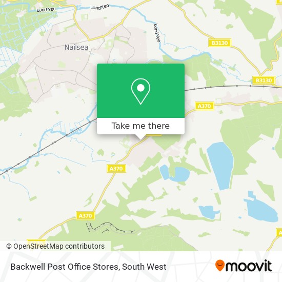 Backwell Post Office Stores map