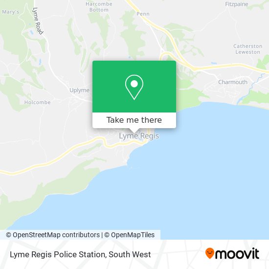 Lyme Regis Police Station map