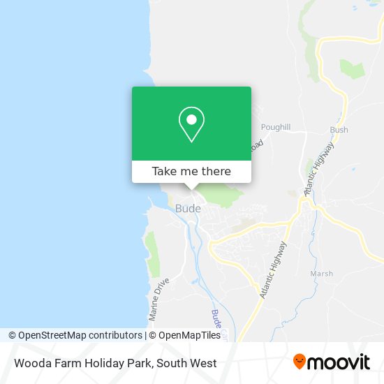 Wooda Farm Holiday Park map