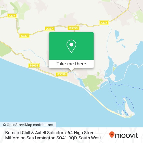 Bernard Chill & Axtell Solicitors, 64 High Street Milford on Sea Lymington SO41 0QD map