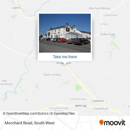 Morchard Road map