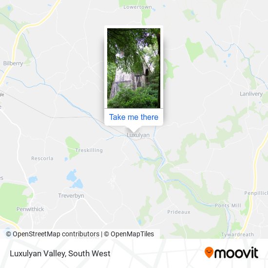 Luxulyan Valley map