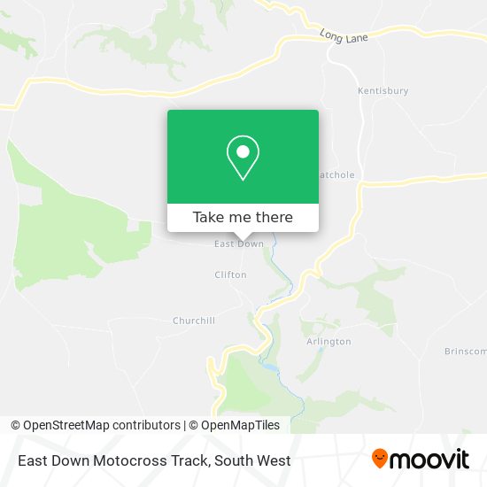 East Down Motocross Track map