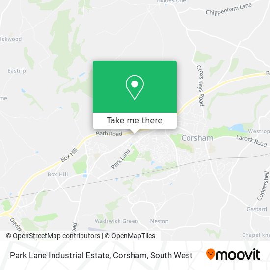 Park Lane Industrial Estate, Corsham map