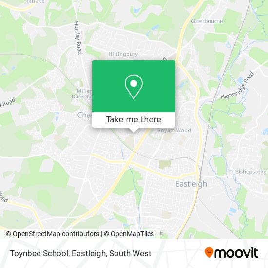 Toynbee School, Eastleigh map