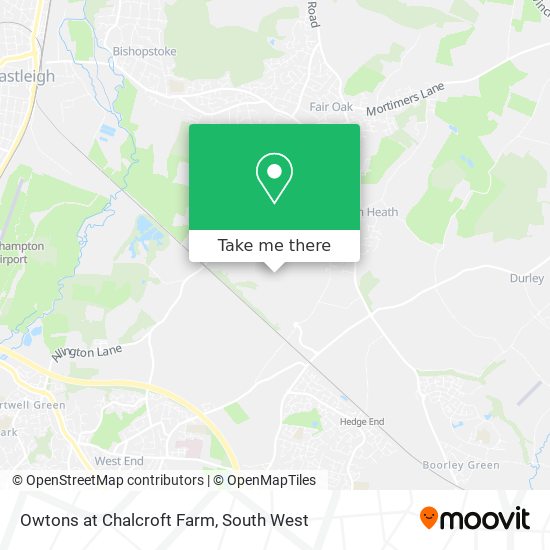 Owtons at Chalcroft Farm map