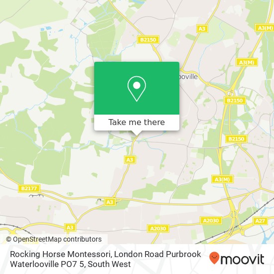 Rocking Horse Montessori, London Road Purbrook Waterlooville PO7 5 map
