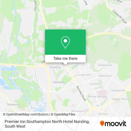 Premier Inn Southampton North Hotel Nursling map