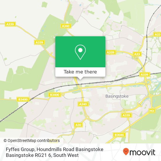 Fyffes Group, Houndmills Road Basingstoke Basingstoke RG21 6 map