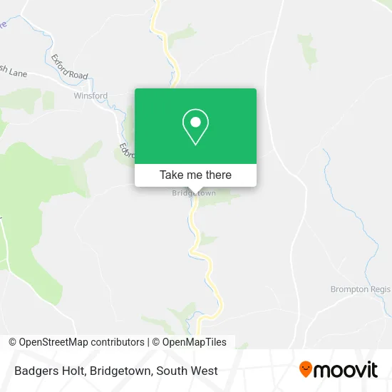 Badgers Holt, Bridgetown map