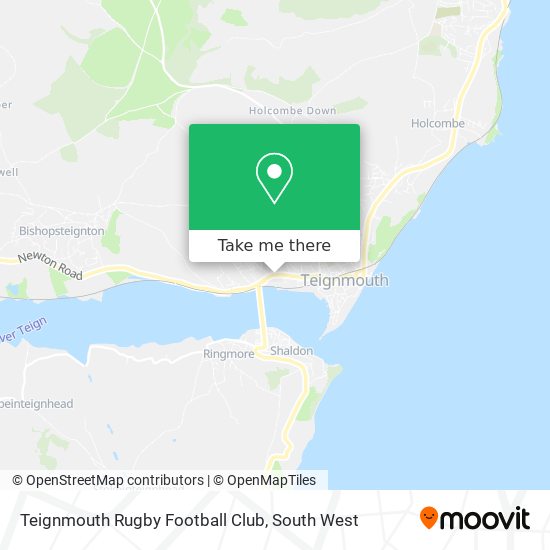 Teignmouth Rugby Football Club map
