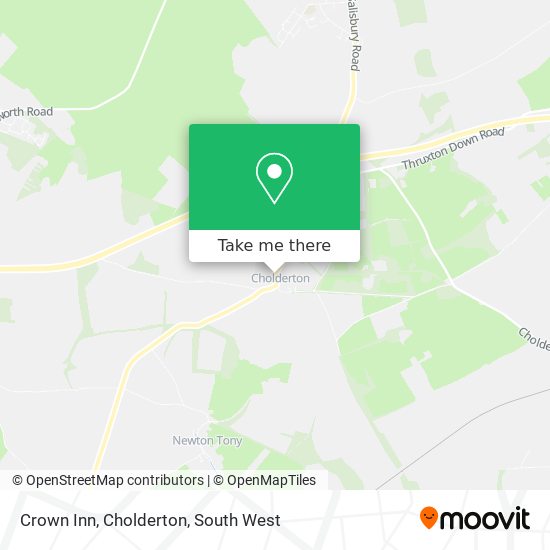 Crown Inn, Cholderton map