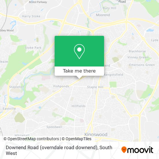Downend Road (overndale road downend) map