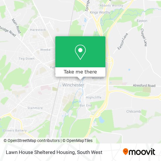 Lawn House Sheltered Housing map