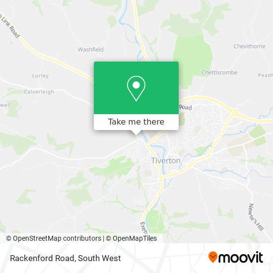Rackenford Road map
