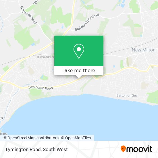 Lymington Road map