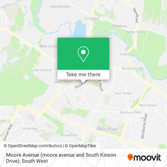 Moore Avenue (moore avenue and South Kinson Drive) map