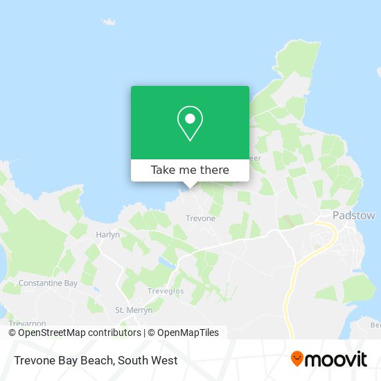 Trevone Bay Beach map