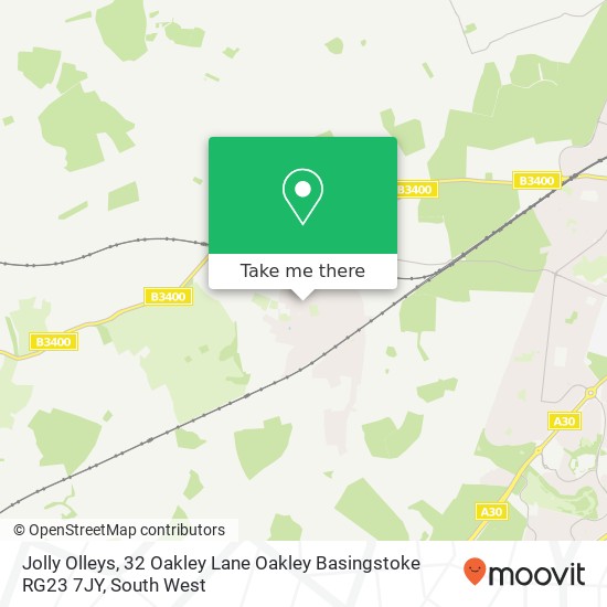 Jolly Olleys, 32 Oakley Lane Oakley Basingstoke RG23 7JY map