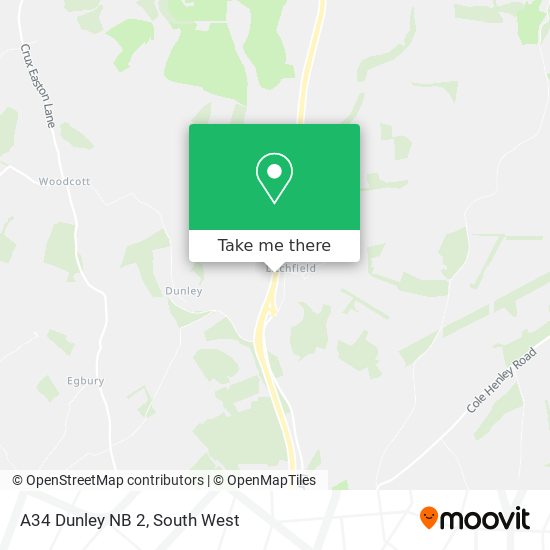 A34 Dunley NB 2 map