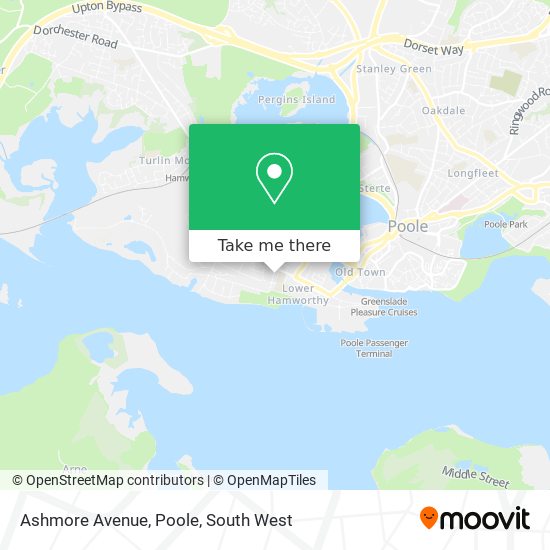 Ashmore Avenue, Poole map