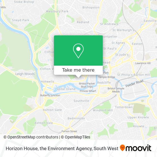 Horizon House, the Environment Agency map