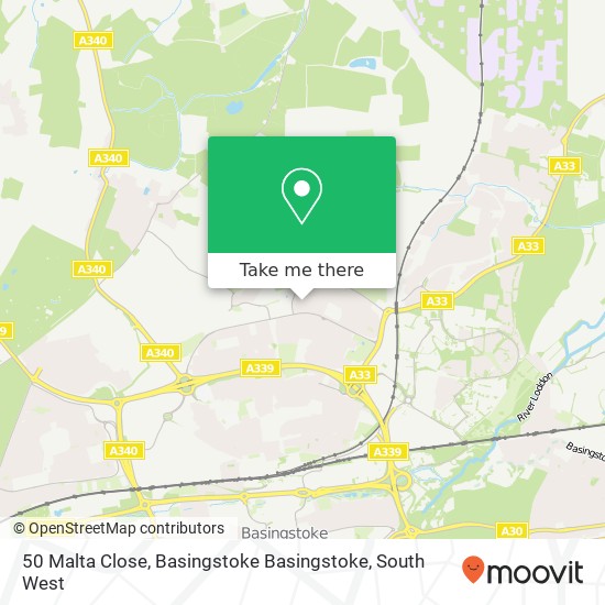 50 Malta Close, Basingstoke Basingstoke map