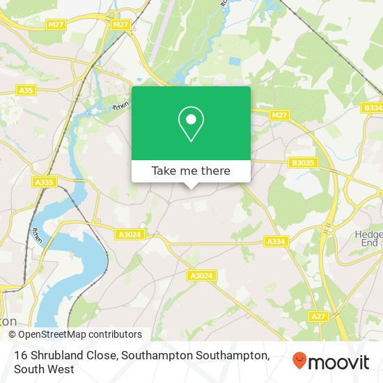 16 Shrubland Close, Southampton Southampton map