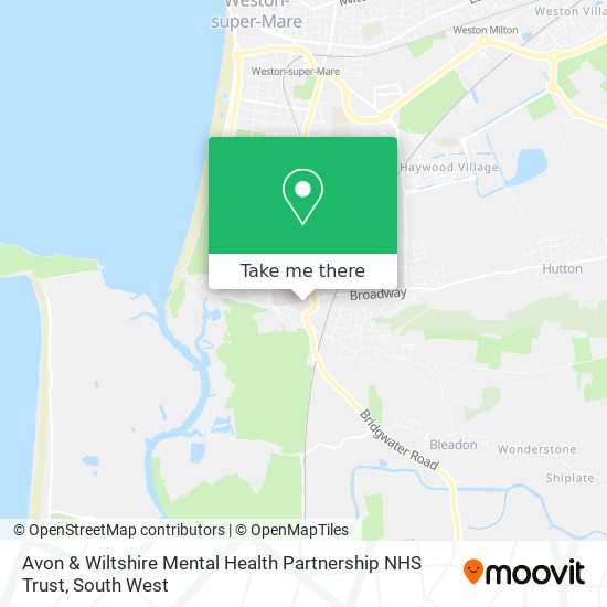 Avon & Wiltshire Mental Health Partnership NHS Trust map