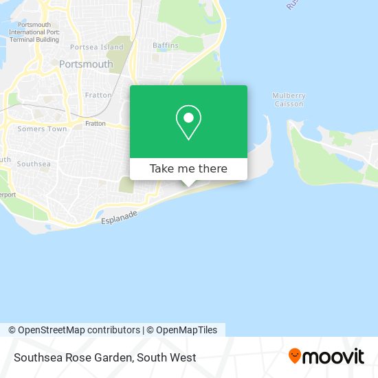 Southsea Rose Garden map
