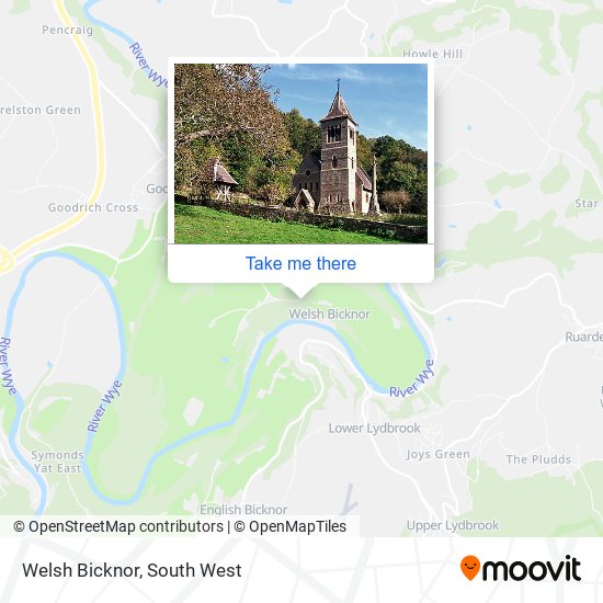 Welsh Bicknor map