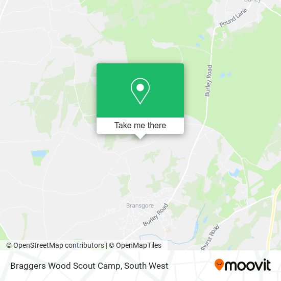 Braggers Wood Scout Camp map