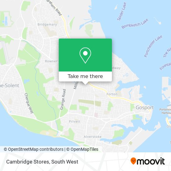 Cambridge Stores map