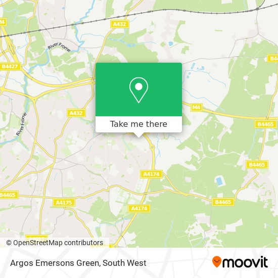 Argos Emersons Green map