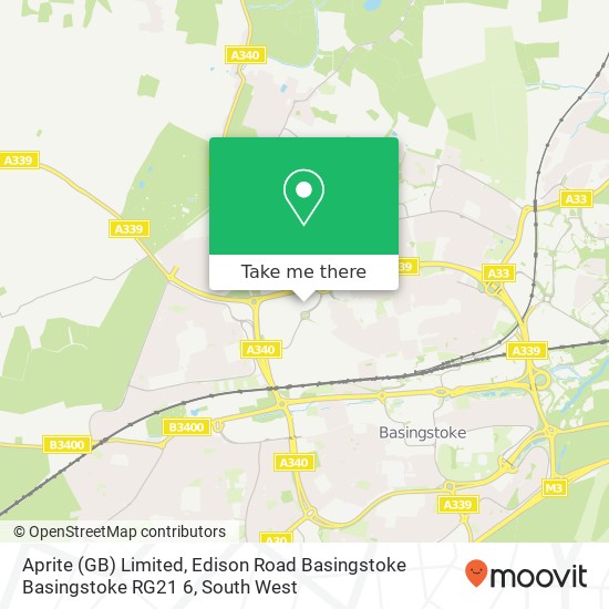 Aprite (GB) Limited, Edison Road Basingstoke Basingstoke RG21 6 map
