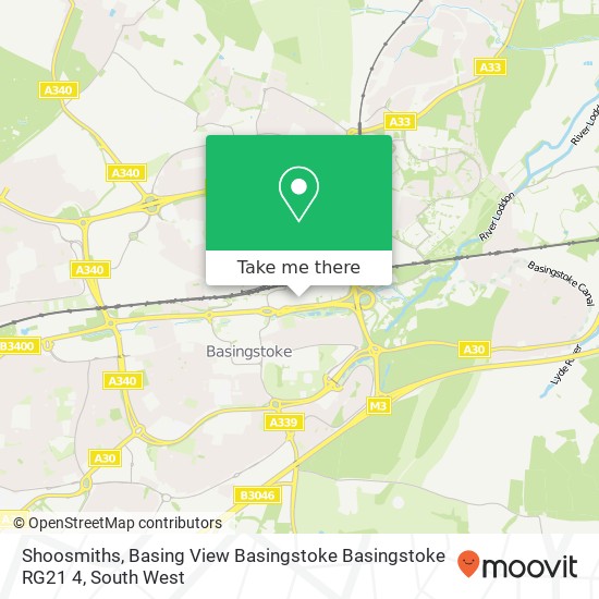 Shoosmiths, Basing View Basingstoke Basingstoke RG21 4 map