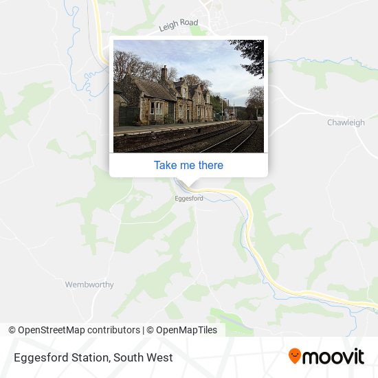 Eggesford Station map