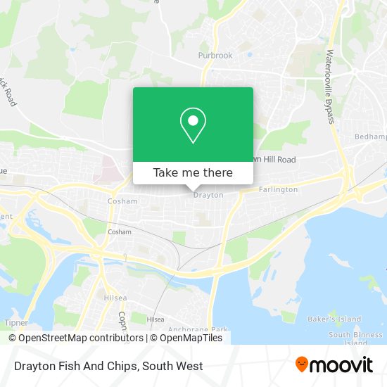 Drayton Fish And Chips map