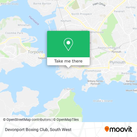 Devonport Boxing Club map