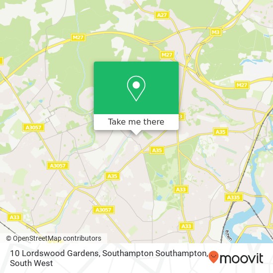 10 Lordswood Gardens, Southampton Southampton map