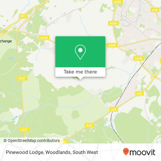 Pinewood Lodge, Woodlands map