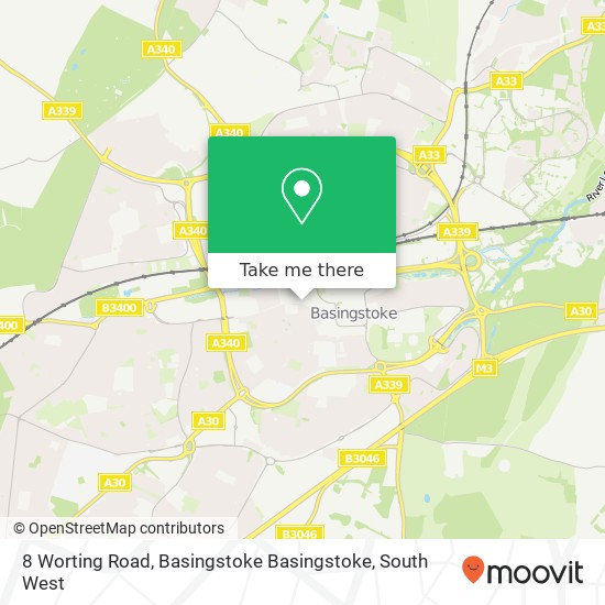 8 Worting Road, Basingstoke Basingstoke map