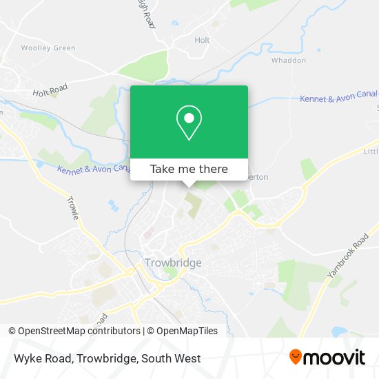 Wyke Road, Trowbridge map