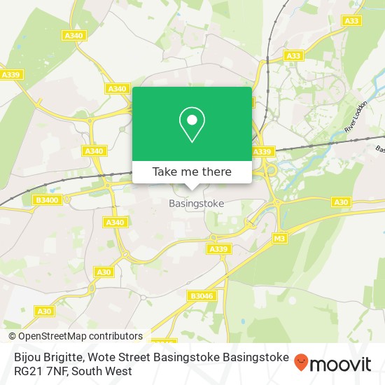 Bijou Brigitte, Wote Street Basingstoke Basingstoke RG21 7NF map