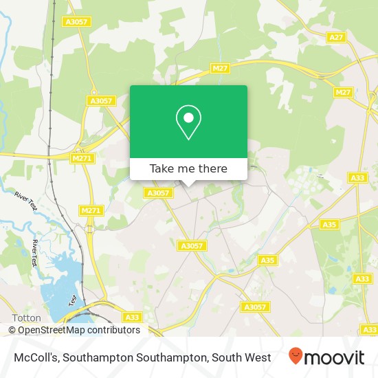 McColl's, Southampton Southampton map