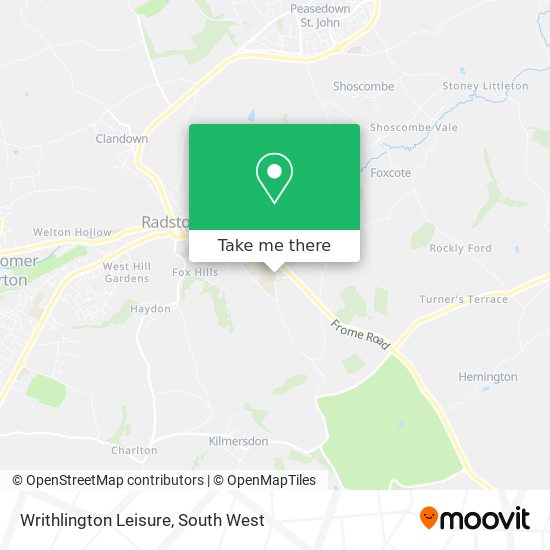 Writhlington Leisure map