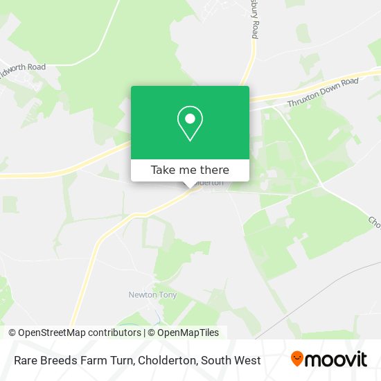 Rare Breeds Farm Turn, Cholderton map